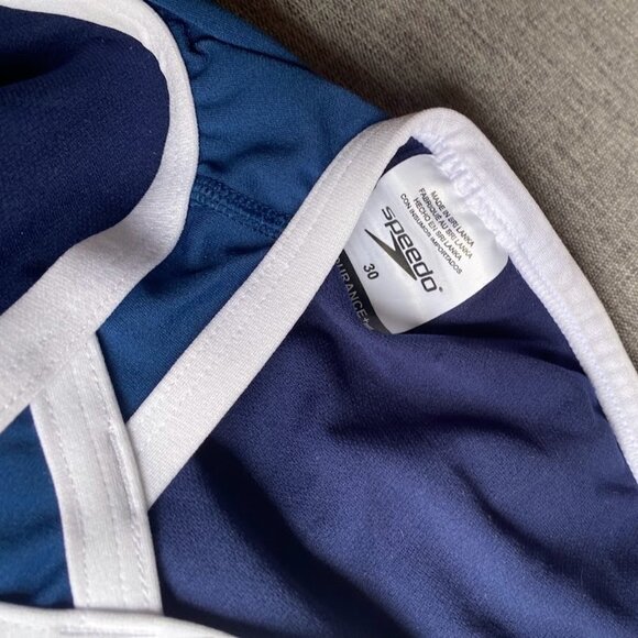 Women's Solid Endurance+ Flyback Training One Piece Swimsuit Navy, Size 30 - Picture 4 of 6